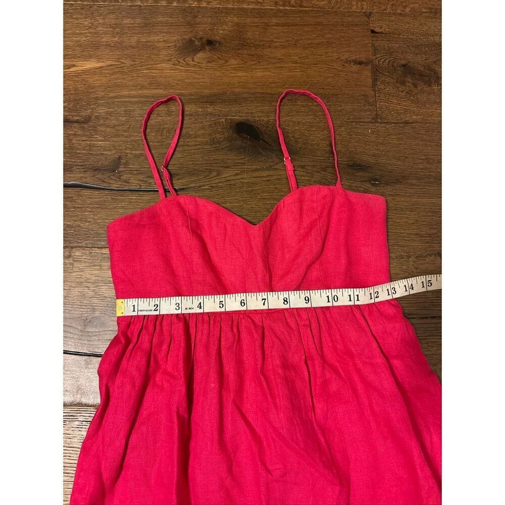 Reformation pink linen midi dress 2 - Picture 5 of 7